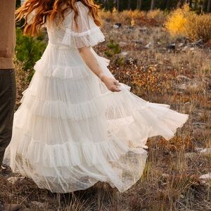 Whimsical white dress